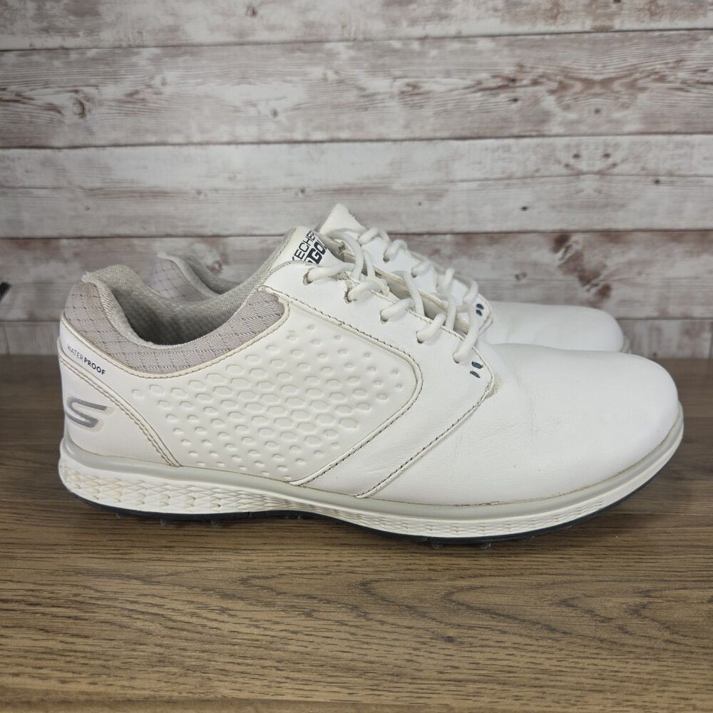 Skechers Go Golf Elite V.3 Spikeless White Golf Shoes Womenโs Size 7.5